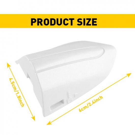 For 2015-2021 Ford Edge Front Left Door Handle Key Cap Cover Bezel Pearl White