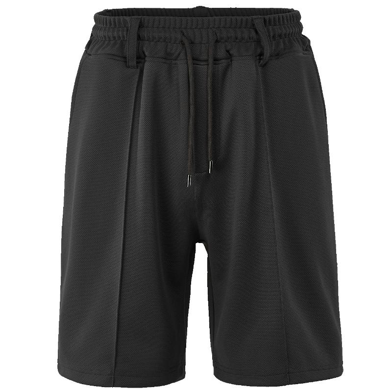 

Летние мужские спортивные свободные повседневные шорты с завязками и принтом ананаса, пляжные шорты XXXL чёрный