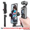Pocket 3 Phone Holder Clip for DJI Pocket 3/Insta360 X4 Camera Expansion Tripod Fixed Bracket With Cold Shoe Accessories