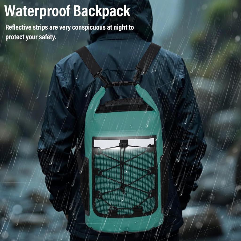25L Waterproof Backpack Swimming Beach Dry Bag Outdoor Water Sports Rafting Boating Roll Top Bags Kayaking Handbag Camping Bag