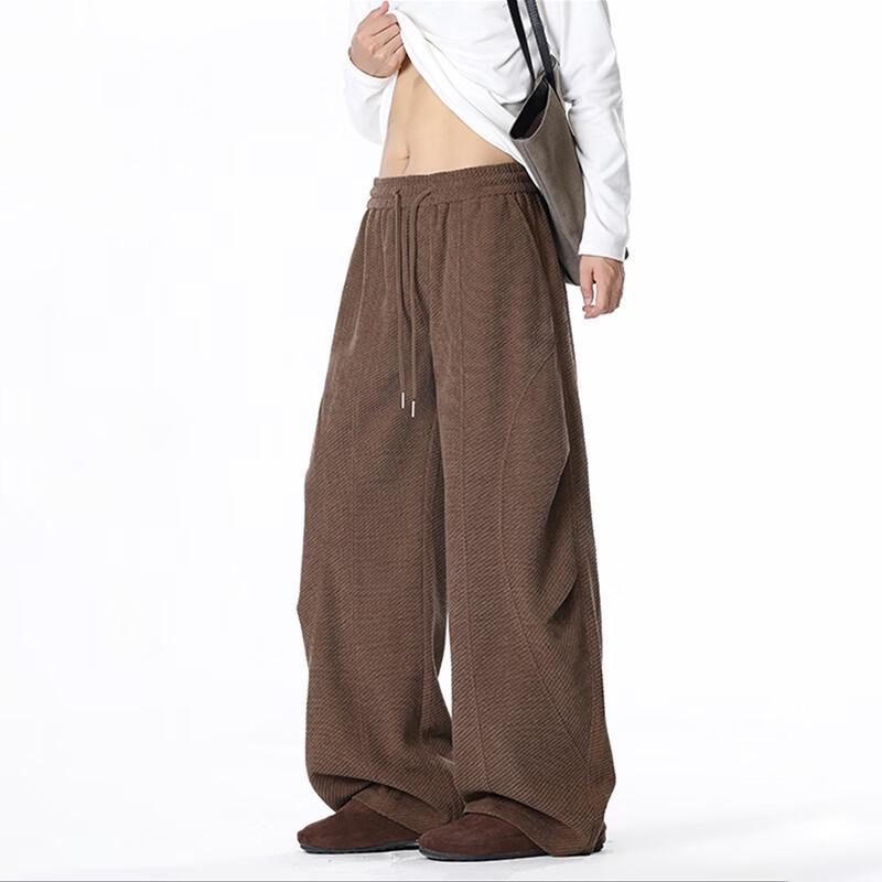 Wassup Sohot Corduroy Casual Straight-Leg Pants