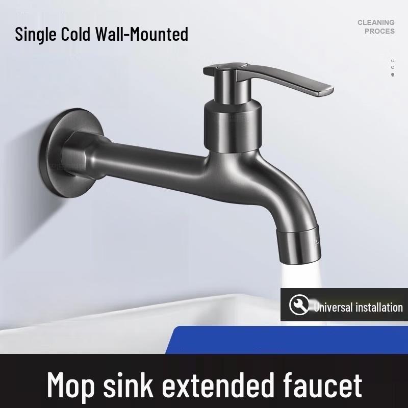 Extended Quick-Open Balcony Faucet