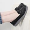 Women Black Moccasins Driving Shoes Flats Casual Nurse Shoes Loafers Simple Soft White Office Shoes Large Size