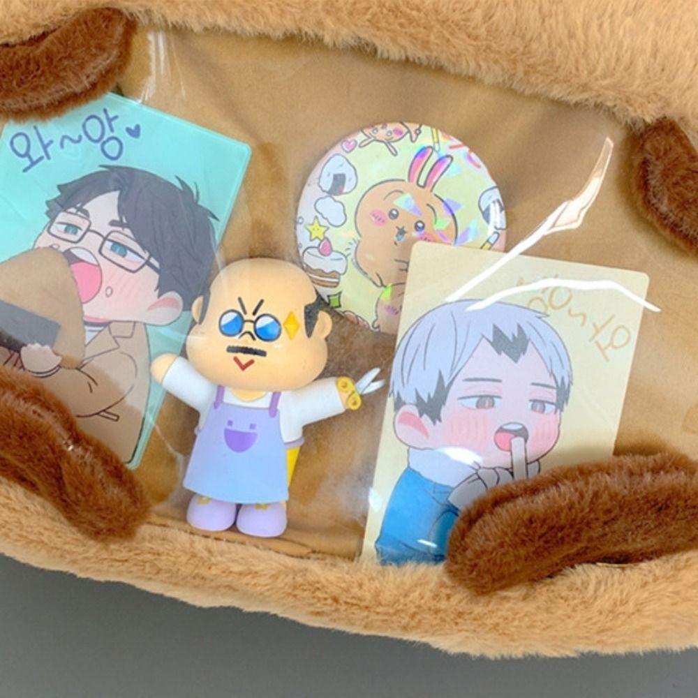 Zipper Bag Transparent Doll Bag Shoulder Bag Anime Backpack Portable Capybara Itabag  Gift