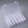 36-Compartment Transparent Plastic Organizer for Jewelry, Tools, DIY, Rubber Bands, Fish Hooks