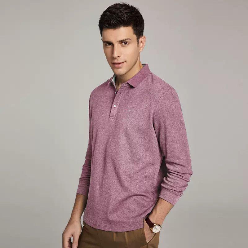 Men's Long-Sleeve Polo Shirt with a Turn-Down Collar, Loose-Fitting Zip-Up Sweatshirt, Base Layer Shirt for Men, Trendy for Autumn 2025