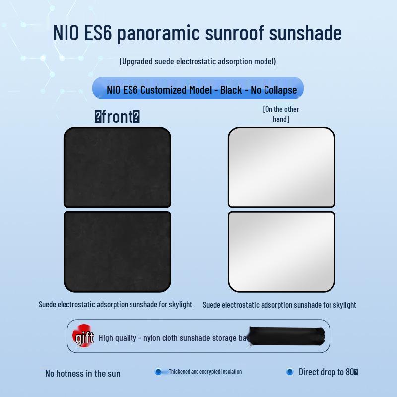 Nio ES6 Sunroof Sunshade: Heat Insulation & Privacy Protection