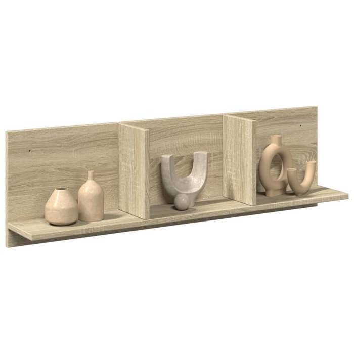 VidaXL Wall Cabinet 100x16.5x30 Cm Sonoma Oak Engineered Wood, Floating Wall Cabinet, Wall Shelf, Display Cabinet 854861