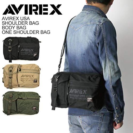 AVIREX Eagle Series Shoulder Bag Body Bag One Shoulder Bag F Khaki AVX3522 (Avirex) Men's