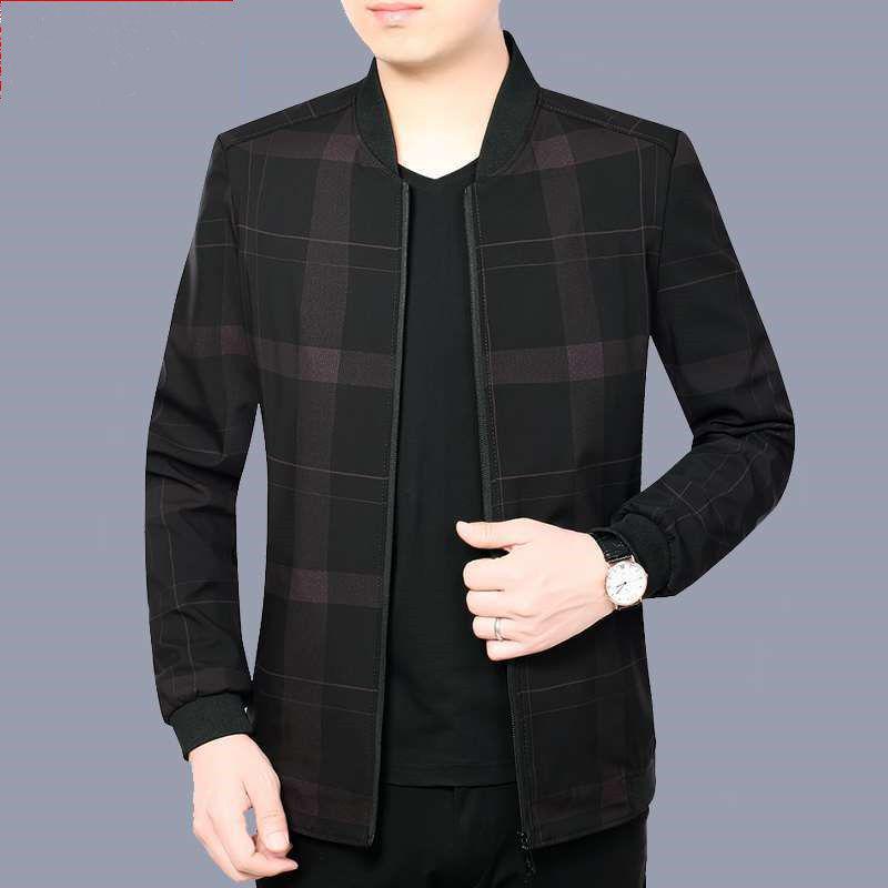 New Men's Spring & Autumn Casual Jacket - Middle-Aged Dad's Wear-Resistant, Loose Lapel Button Top