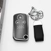 2/3 Buttons Silver Edge Keyless Shell Fob Car Case Key Cover for Honda Fit Jazz Shuttle GP2 Spada StepWgn RG1 Freed Spike Ge6