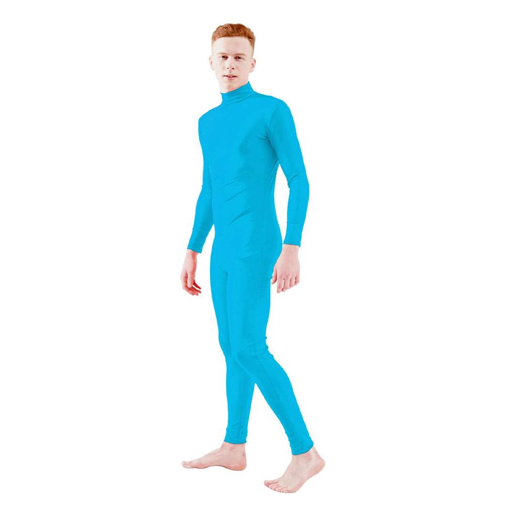 Men's Solid Color Tight-Fitting Zentai Dancewear Suit