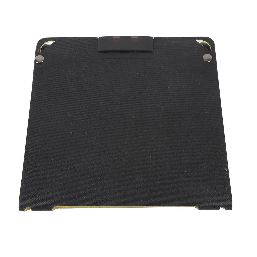 Foldable Solar Panel 30W Monocrystalline 3 Fold ETFE Ultra Thin Portable Solar Charger with 2 TYPE C Output for Phone Computer Fluorescent Yellow