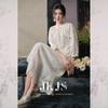 JK&JS Tencel Embroidered New Chinese Style Long Dress