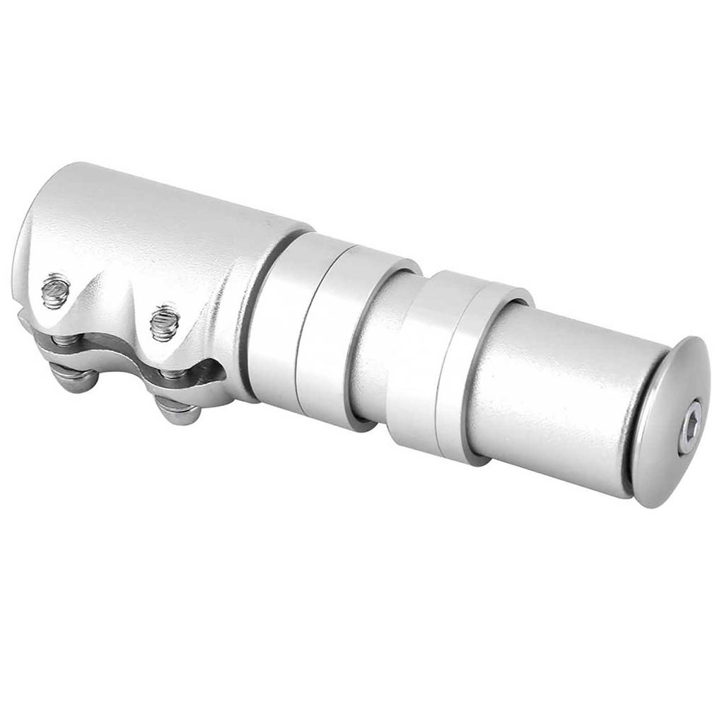 Aluminum Alloy Mountain Bike Stem Extender Handlebar Stem Riser (Silver)