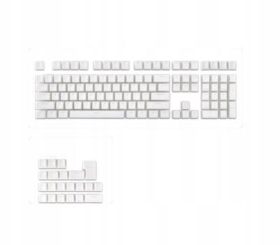 Keycaps for Mechanical Keyboard PBT Keycaps Pudding 129pcs White