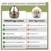 Household 7 Eggs Capacity Egg Boiler Portable Automatic Eggs Steamer Stainless Steel Electric Egg Cooker