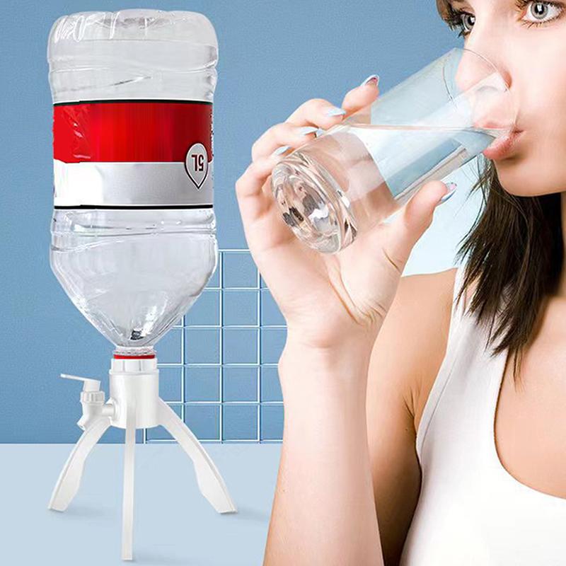 1 Set Bottled Water Valve Labor-Saving Water Dispenser Faucet Strong Load-Bearing Pouring Outlet Holder Bottled Water Dispenser