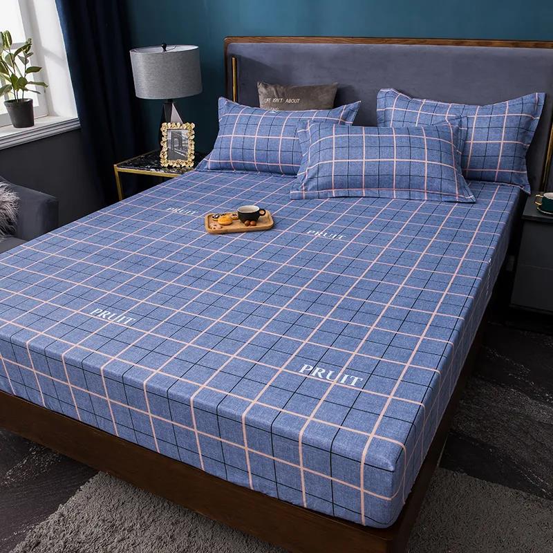 Jednoczęściowy, antypoślizgowy, odporny na zużycie, bawełniany pokrowiec na materac ochraniacz na materac do sypialni 2,0 m