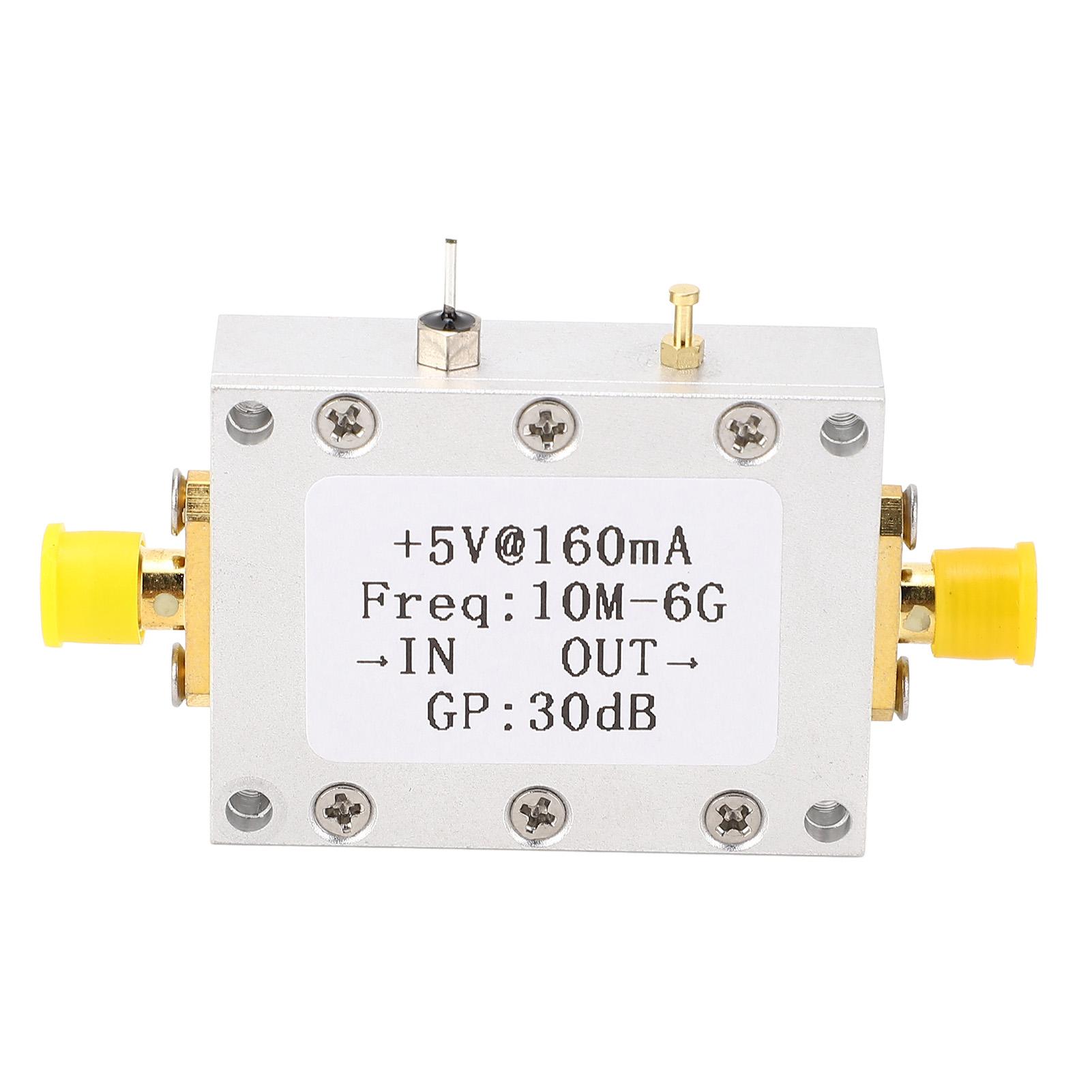 

5V 160mA High Flatness Amplifier Module 10M‑6GHz Wide Frequency 30DB LNA Low Noise Amplifier with SM