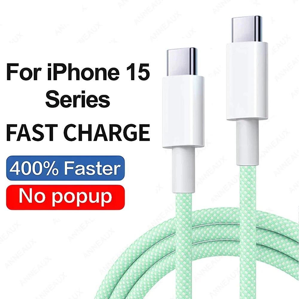 35W Schnelllade-USB-C-auf-Typ-C-Kabel für Apple iPhone 15 Pro Max USB-C-Kabel für iPhone 15 Plus Ladegerät-Zubehör