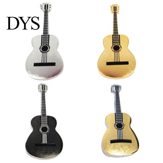 Men Women Rock Guitar Pendant Stainless Steel Necklace Jewelry Musician Gift