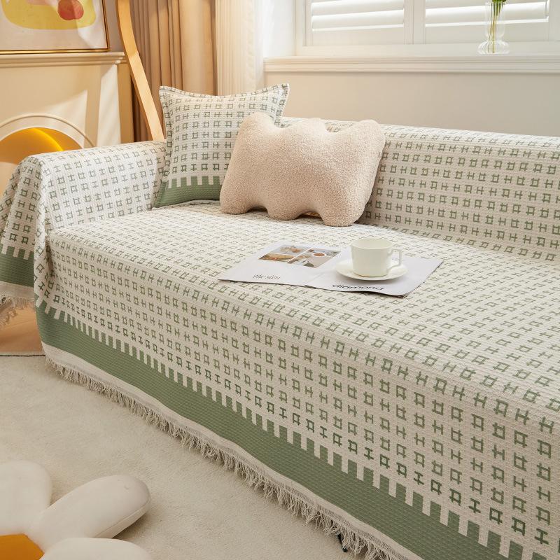 INS Style Sofa Cover Cloth Four Seasons Universal All-Inclusive Universal Cover Towel Simple Modern Sofa Cover Slipcover Sofa Blanket