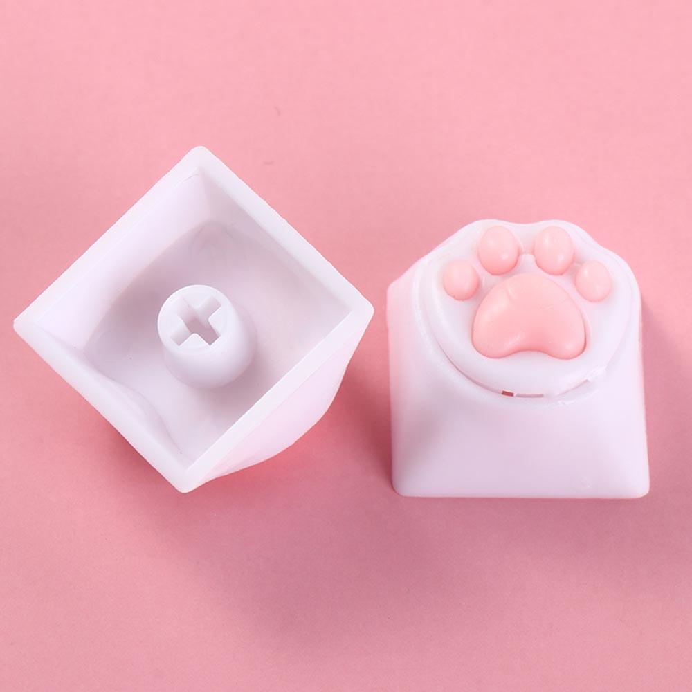 Cat Paws Corgi Buttock Pink Cat Claw Keycap Key Chain  Mechanical Keyboard