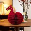 Cute 2026 New Year Horse Ornament For Home Table Decoration Paper Horse Ornament New Year Party Horse Figurines Decoration