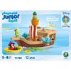 Playmobil junior 71769 peter pan et bâteau pirate, disney, 12 pièces, dès 12 mois