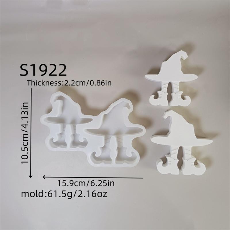 Silicone Halloweens Hat Mould for Candle Making and Elegant Decorations Food Grade Reusable Crafting Tool