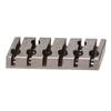 String Locking Nut 42mm Professional Silver Metal 6 String Locking Nut for Headless Electric Guitar
