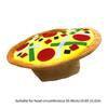 Vtipný klobouk na pizzu, Zábavný doplněk ke kostýmu na Halloween, Potřeby a dekorace na pizza party, Bláznivý hloupý klobouk s plstěnými polevami