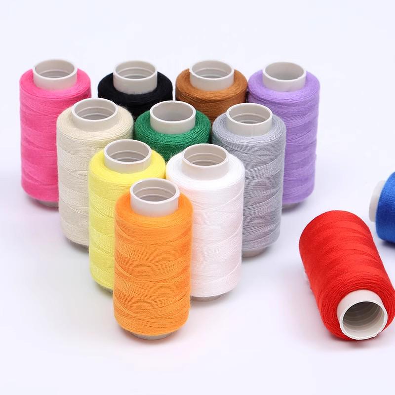 Beige, Black, Red, White Strong Handmade Sewing Thread for Machine and Hand Sewing - 402 Pagoda Line Small Roll