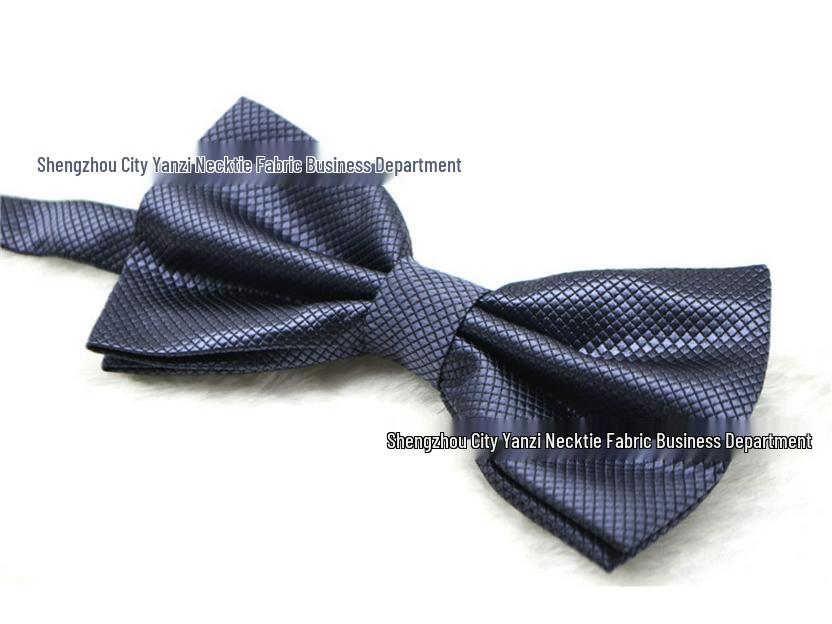 Korean Style Double Layered Solid Color Bow Tie for Men's and Women's Formal or Wedding Wear