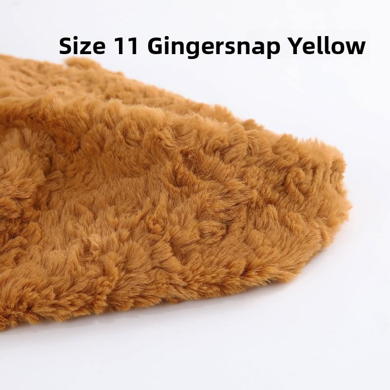 Thickened Rabbit Fur Brushed Cotton Doll DIY Fabric Rose Patterned Fur Collar Clothing Material Home Decor Sponge Pad Fabric