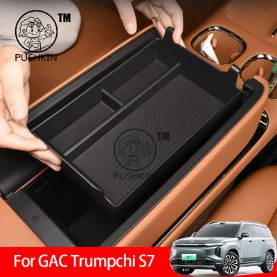 For GAC Trumpchi S7 GS7 2026 2027 Car Armrest Storage Box Center Console Organizer Center Console Interior Accessories