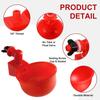 60PC Chicken Drinking Cup Automatic Drinker Chicken Feeder Poultry Waterer Drinking Water Feeder for Chicks Duck Goose Quail