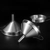 Trichter Groß Mittel Klein Küchen-Trichter mit ergonomischem Griff 304 Edelstahl Spülmaschinenfest Herzförmiger Entlüftungskanal Koch-Trichter