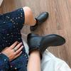 Women's Low-heeled Short Boots Autumn and Winter New Thick-heeled Large-size Comfortable Recreational Locomotive Boots