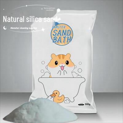 Hamster Bath & Urine Sand Set with Deodorant for Golden Hamsters - Sterilizing Bathroom & Toilet Supplies