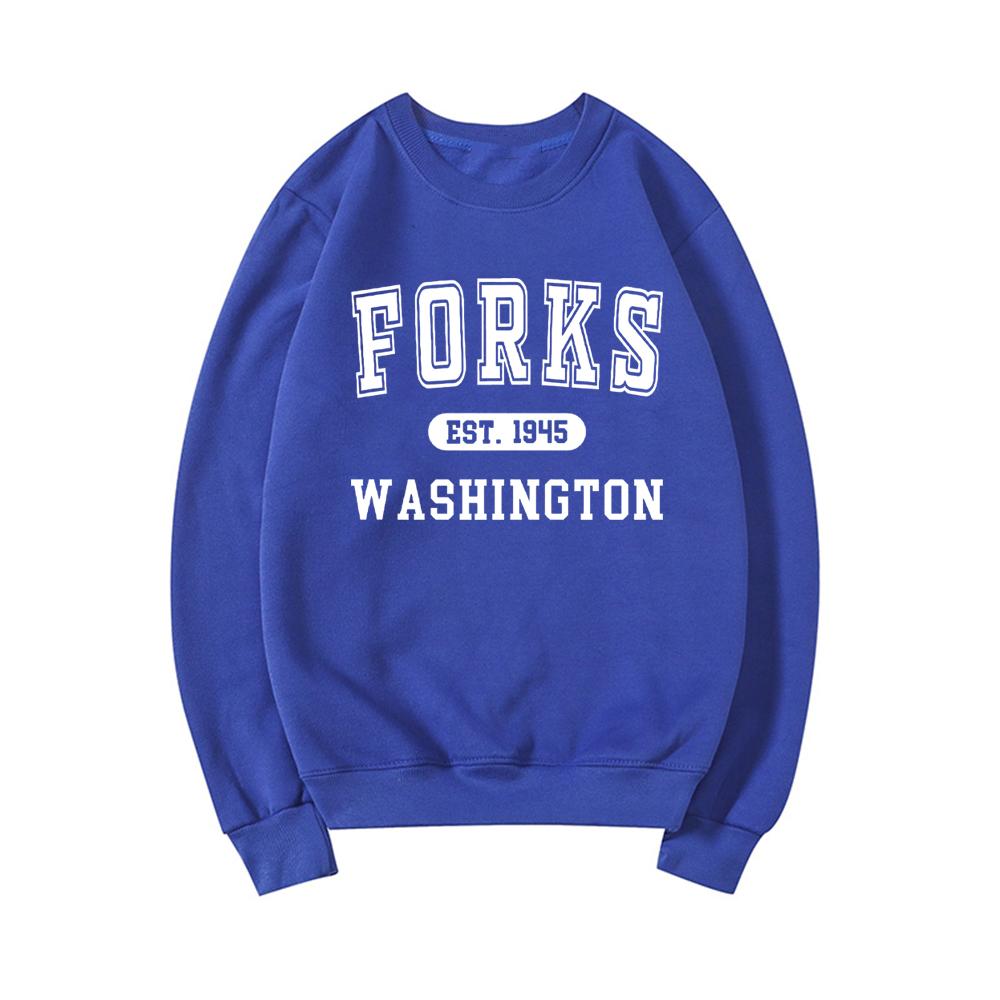 Twilight Sweatshirt Forks Hoodie Team Edward Crewneck Sweatshirts Twilight Inspired Pullover Women Graphic Hoodies Casual Tops