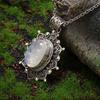 Retro Mode Etnische Stijl Edelsteen Hanger Ketting Dames Elegante Feest Sieraden Cadeau