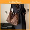 Fashionable Leopard Pattern Shoulder Bag With Large Capacity For Commuting