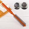 Natural Boar Bristle Wooden Round Brush – Rolling and Blowing Tool for Curly Hair Styling