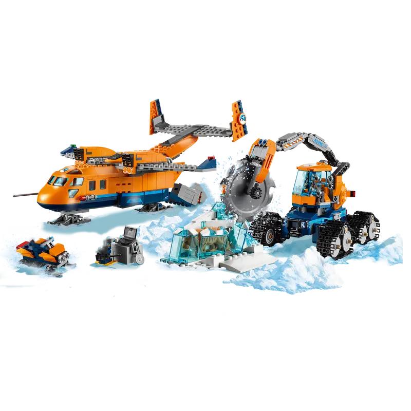 Compatible Sets City Series Building Blocks Arctic Supply Plane Crawler Icebreaker Car Children's Toys Gift
