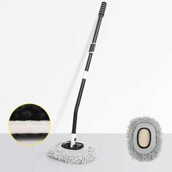 Car Cleaning Brush with Elbow Design, Retractable Handle Cleaning Brush, Bending Car Cleaning Tool for Cars RV Trucks