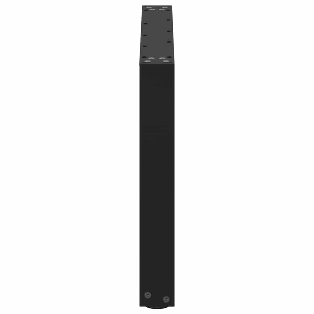 Vidaxl Coffee Table Legs, 2 Pcs, Black, 70X(42-43) Cm, Steel