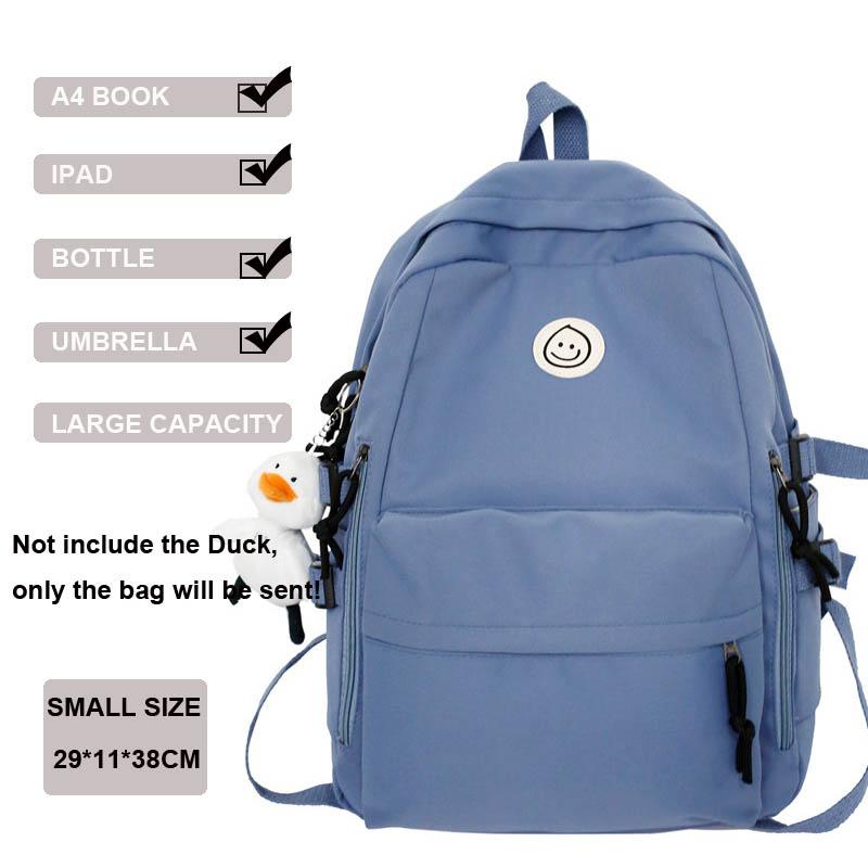 Multi-Pocket Female Backpack Book School Bag for Teenage Girls Boys Student Women's Travel Rucksack