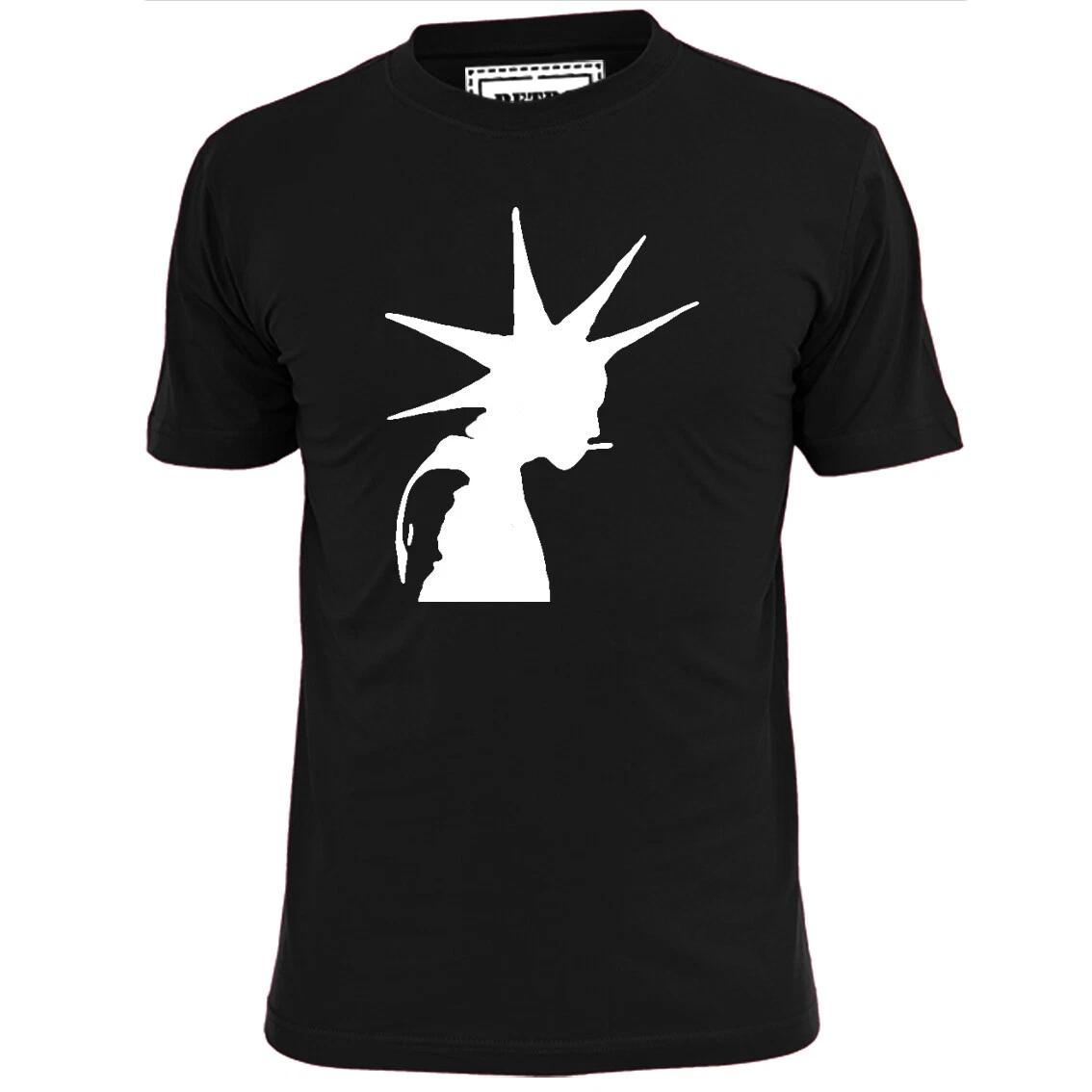 Mens Liberty Mohican Silhouette Punk Rock T shirt Pistols Ruts Crass 2XL